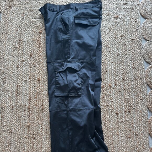 ✨ ZARA Satin High-Waisted Wide-Leg Pants – Black (Ref. 3067/917/800) - Picture 11 of 15